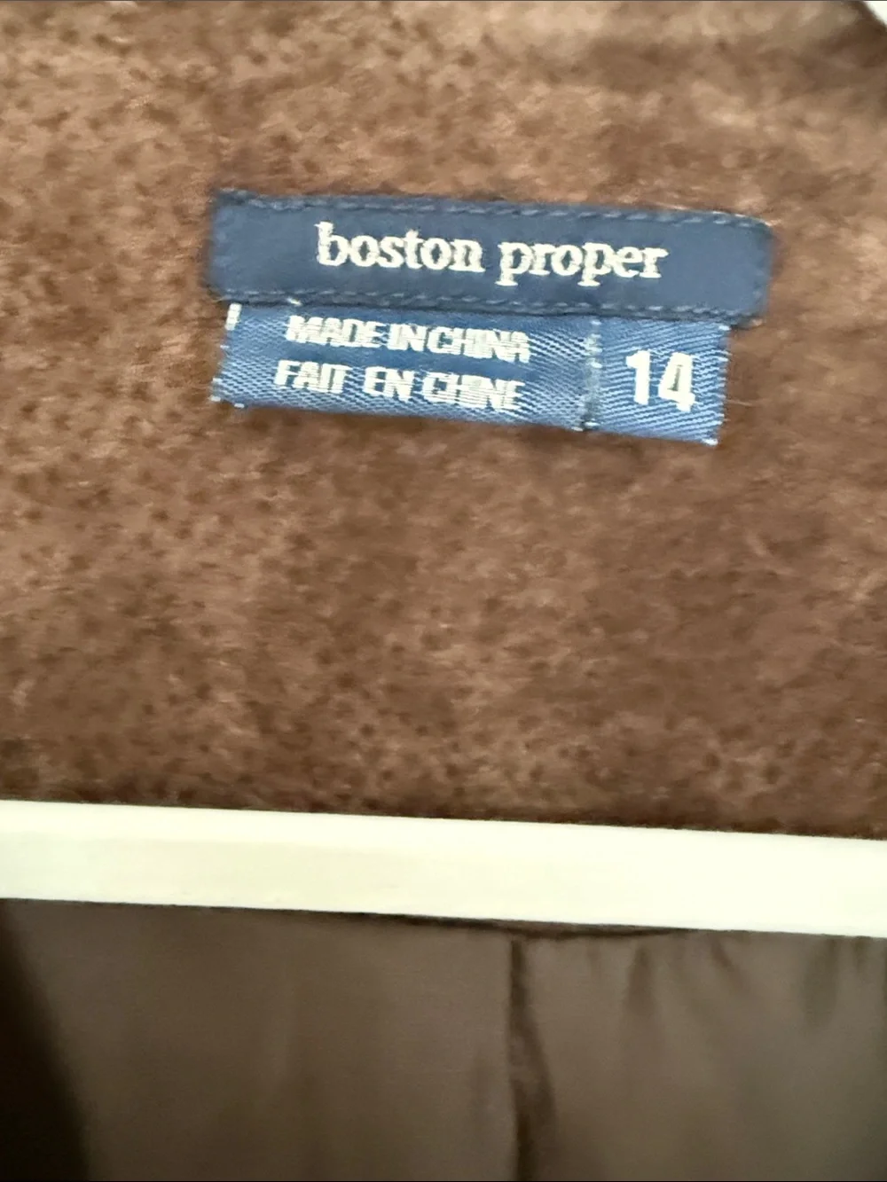 Boston Proper Brown Suede Fringe Jacket - Picture 2 of 4